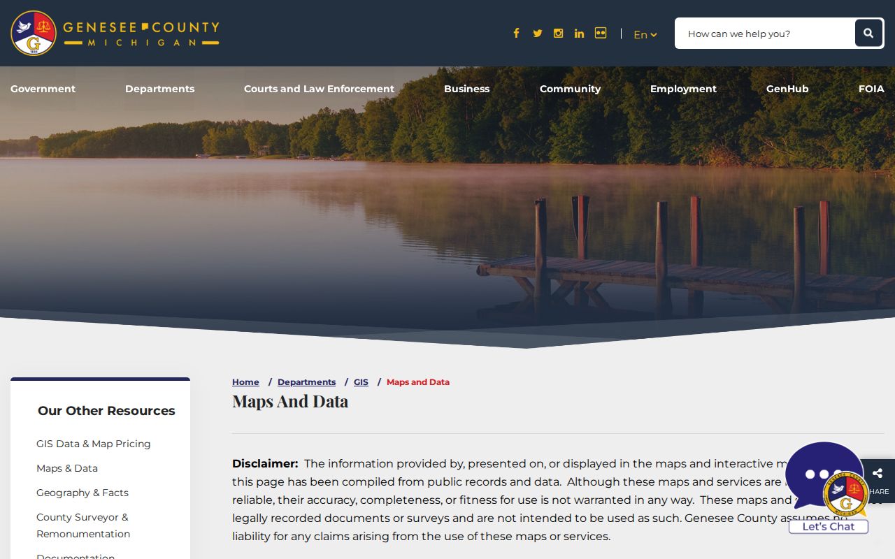 Mount Morris Township ZIP code directory GIS maps for parcels and precincts